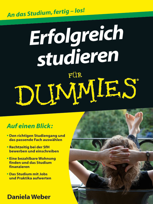 Title details for Erfolgreich studieren für Dummies by Daniela Weber - Wait list